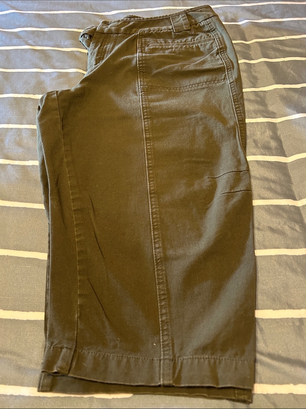 Coldwater Creek Khaki Green Capri Shorts
